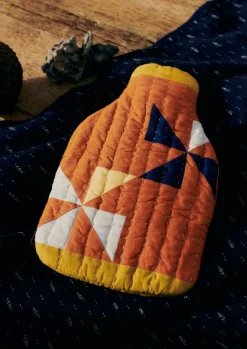 Textiles|Hot Water Bottle Covers-TOAST Pinwheel Patchwork Hot Water Bottle Cover Spice