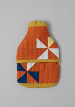 Textiles|Hot Water Bottle Covers-TOAST Pinwheel Patchwork Hot Water Bottle Cover Spice
