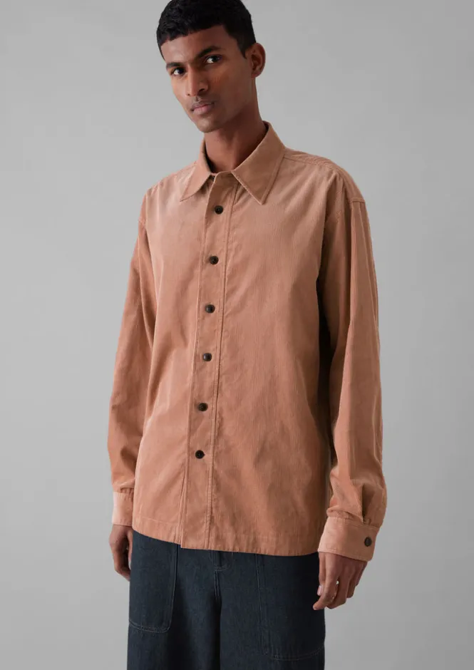 Cord|Shirts-TOAST Point Collar Organic Cord Shirt RoseQuartz