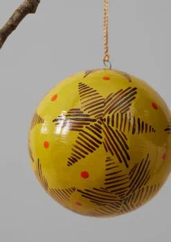 Christmas Decorations-TOAST Pointed Star Hand Painted Bauble Citrus