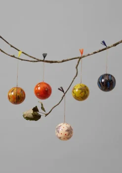 Christmas Decorations-TOAST Pointed Star Hand Painted Bauble Chalk