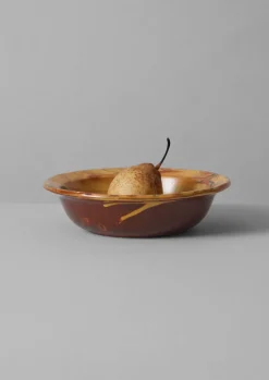 Ceramics-TOAST Poterie Barbotine Marbled Dish Honey