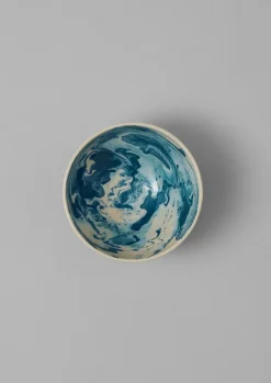 Ceramics-TOAST Poterie Barbotine Marbled Breakfast Bowl Cream/Blue