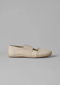 Trainers & Plimsolls-TOAST Pras Canvas Pumps Ecru