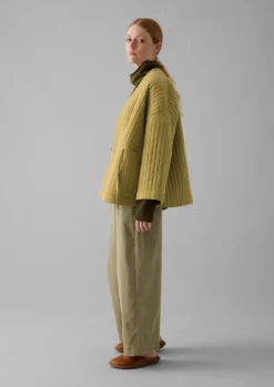 Gowns|Nightwear-TOAST Quilted Cotton Gown SoftOlive