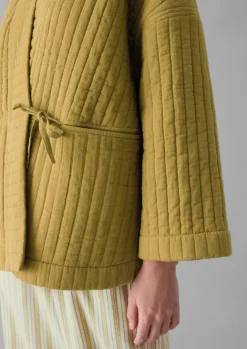 Gowns|Nightwear-TOAST Quilted Cotton Gown SoftOlive