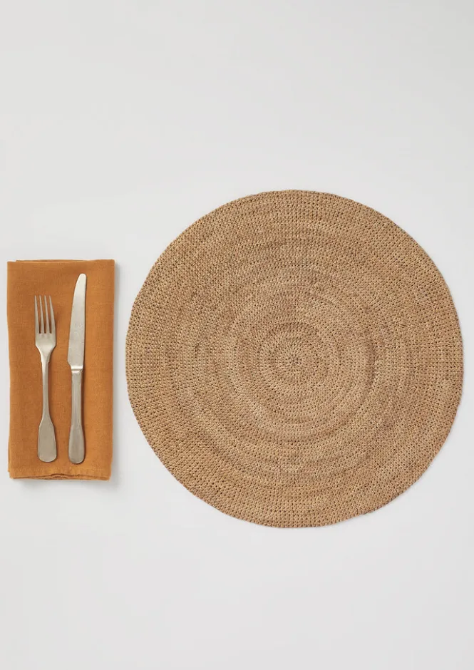Kitchen|Tableware-TOAST Raffia Placemat Shell