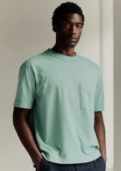 Tops & Tees-TOAST Reactive Dyed Organic Cotton Tee CeladonGreen