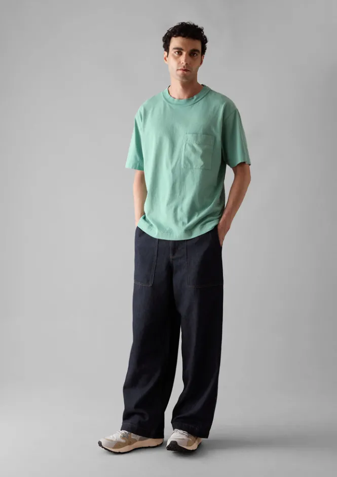 Tops & Tees-TOAST Reactive Dyed Organic Cotton Tee CeladonGreen