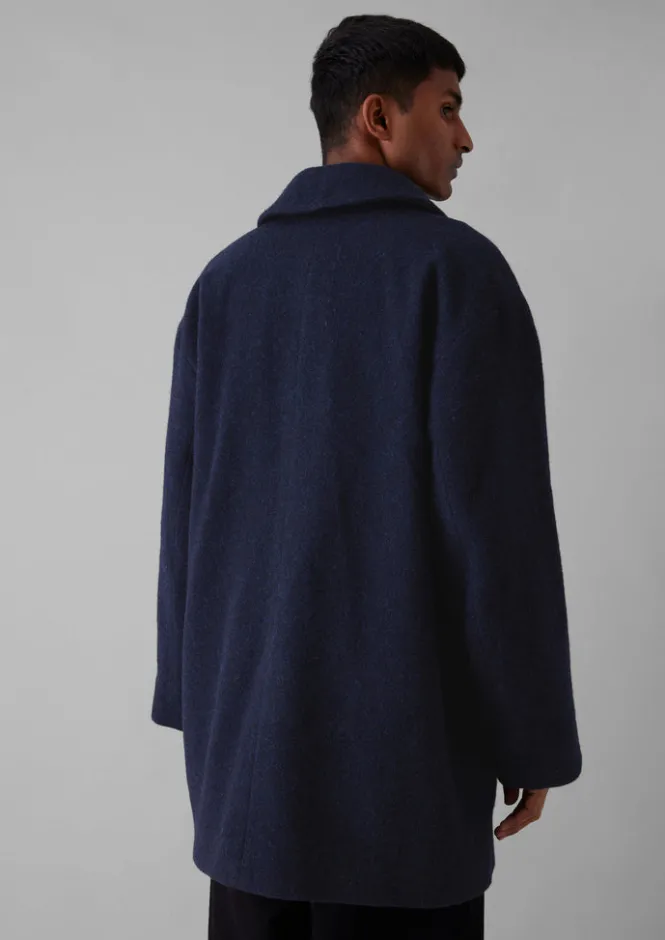 Coats & Jackets-TOAST Relaxed Wool Coat Navy