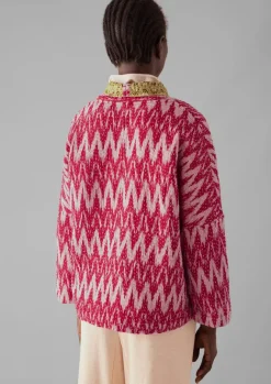 Gowns|Nightwear-TOAST Repurposed Ikat Kantha Jacket Reds
