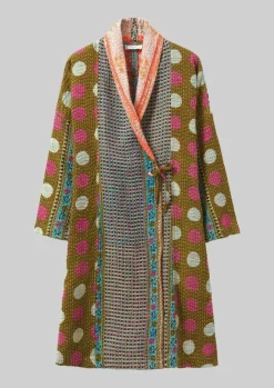 Gowns|Nightwear-TOAST Repurposed Kantha Coat Multis