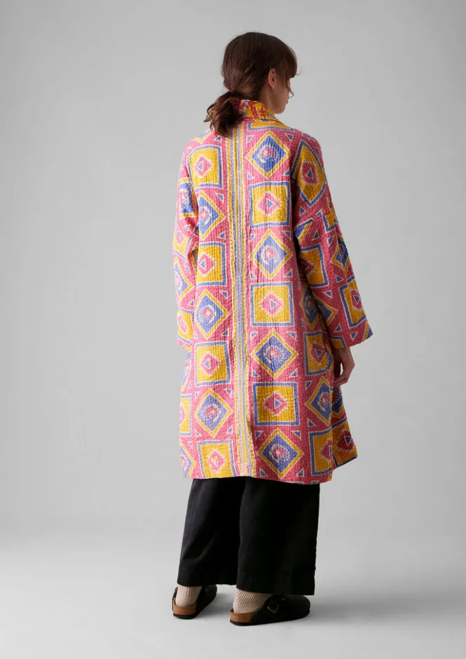 Gowns|Nightwear-TOAST Repurposed Kantha Coat Multis