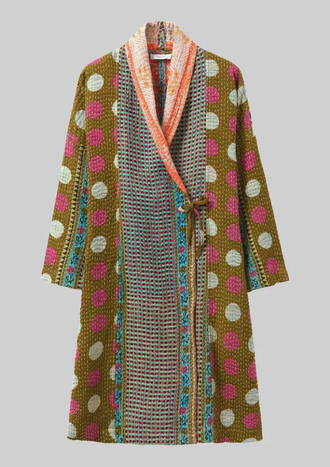 Gowns|Nightwear-TOAST Repurposed Kantha Coat Multis