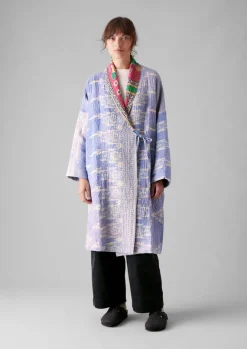 Gowns|Nightwear-TOAST Repurposed Kantha Coat Blues
