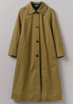 Coats & Jackets-TOAST Reversible Cotton Wool Coat GoldenSand