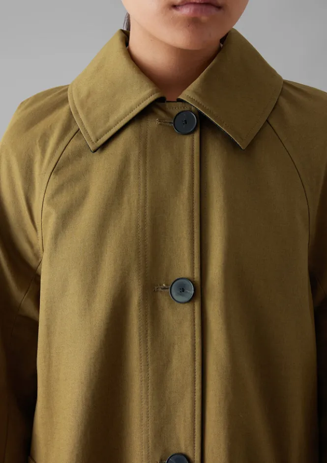 Coats & Jackets-TOAST Reversible Cotton Wool Coat GoldenSand