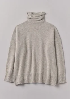 Jersey|Cashmere-TOAST Roll Neck Wool Cashmere Sweater Oatmeal