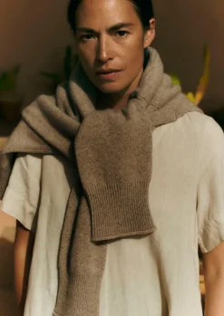 Jersey|Cashmere-TOAST Roll Neck Wool Cashmere Sweater Oatmeal