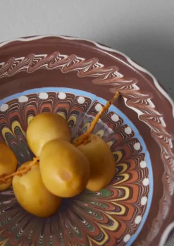 Ceramics-TOAST Romanian Horezu Bowl Cocoa/Multi