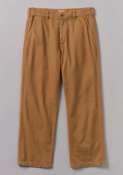 Workwear|Trousers-TOAST Rory Garment Dyed Trousers Sandstone
