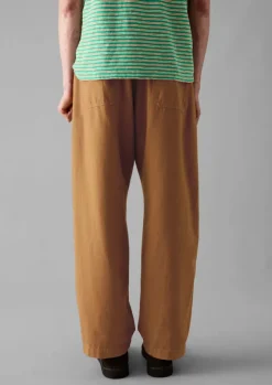 Workwear|Trousers-TOAST Rory Garment Dyed Trousers Sandstone