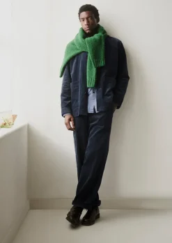 Cord|Trousers-TOAST Rory Organic Cord Trousers DustyNavy