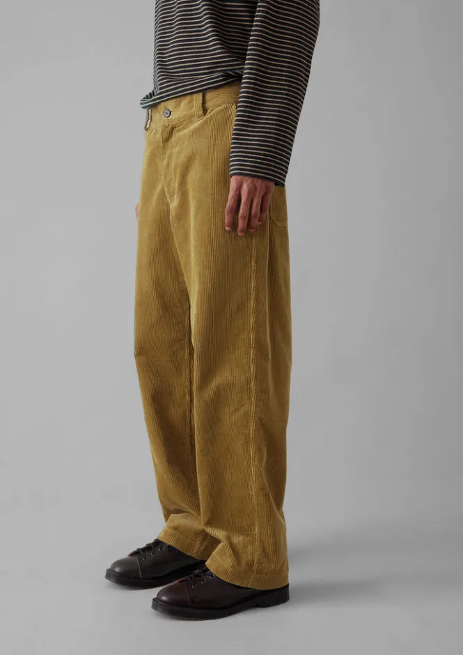 Cord|Trousers-TOAST Rory Organic Cord Trousers GoldenSand
