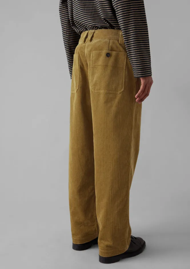 Cord|Trousers-TOAST Rory Organic Cord Trousers GoldenSand
