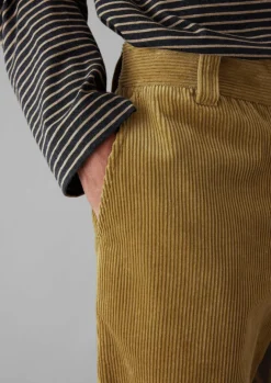 Cord|Trousers-TOAST Rory Organic Cord Trousers GoldenSand
