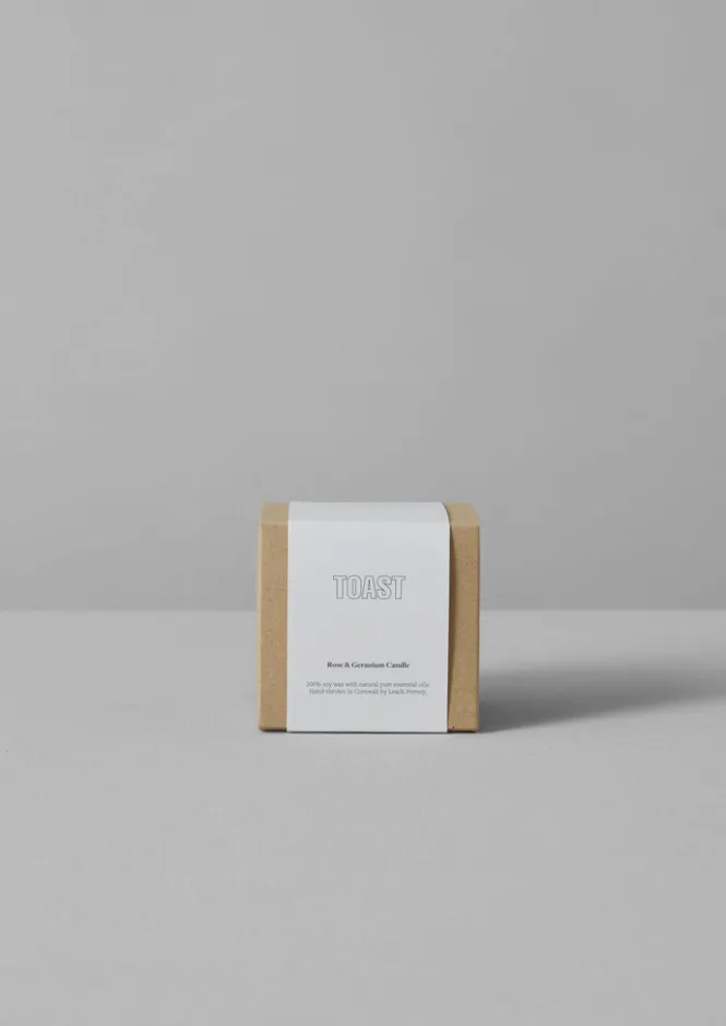 Candles & Holders-TOAST Rose and Geranium Scented Candle RoseandGeranium