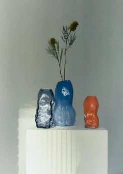 Glass|Decorative Pieces-TOAST Rosie Stonham Large Membrane Vase SoftBlue