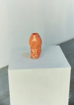 Glass|Decorative Pieces-TOAST Rosie Stonham Small Membrane Vase Orange