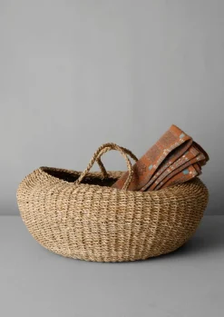 Baskets-TOAST Round Hogla Storage Basket Natural