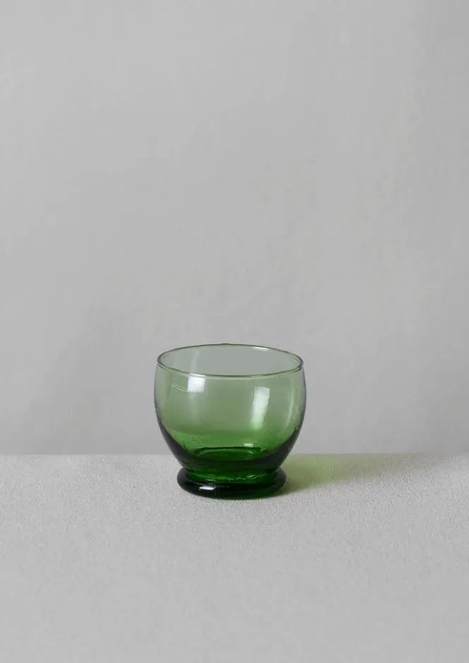 Glass|Tableware-TOAST Rounded Moroccan Glasses Set Green