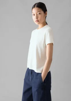Jersey|Tops & Tees-TOAST Sadie Organic Cotton Boy Tee Chalk