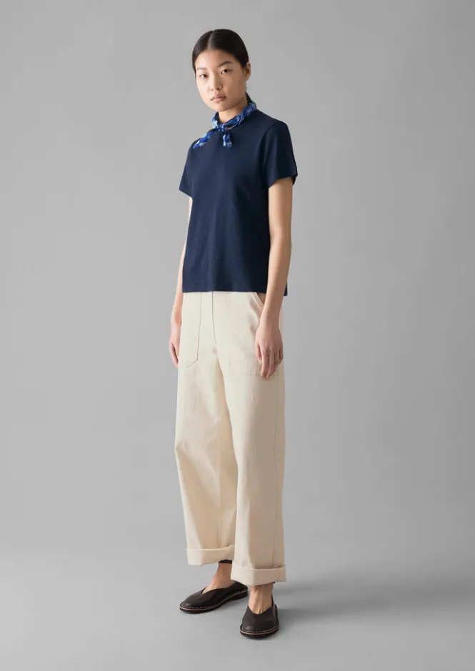 Jersey|Tops & Tees-TOAST Sadie Organic Cotton Boy Tee DarkIndigo