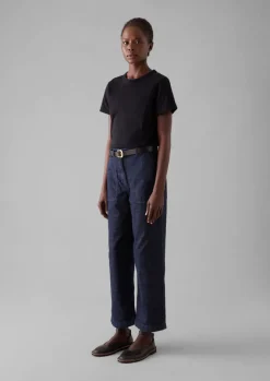 Jersey|Tops & Tees-TOAST Sadie Organic Cotton Boy Tee CarbonBlack