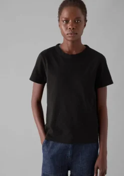 Jersey|Tops & Tees-TOAST Sadie Organic Cotton Boy Tee CarbonBlack