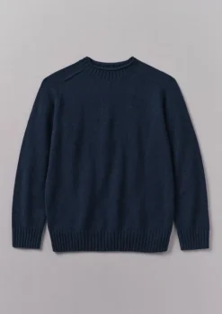 Knitwear-TOAST Seamless Wool Cashmere Sweater Midnight
