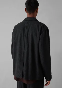 Coats & Jackets-TOAST Seersucker Wool Cotton Blazer Carbon