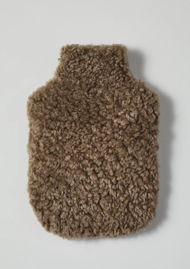 Textiles|Hot Water Bottle Covers-TOAST Sheepskin Hot Water Bottle Cover Taupe
