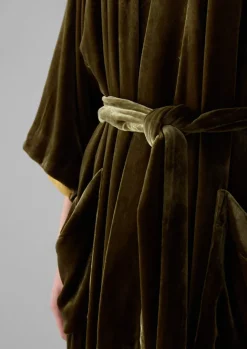 Velvet|Gowns-TOAST Silk Velvet Gown RichOlive
