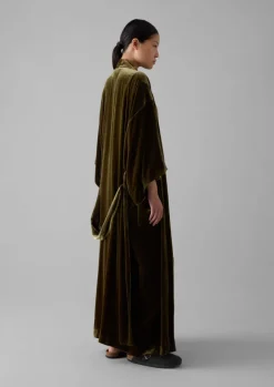 Velvet|Gowns-TOAST Silk Velvet Gown RichOlive