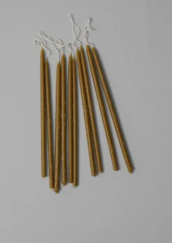 Candles & Holders-TOAST Skar Organics Slim Beeswax Dinner Candle Set GreenTea