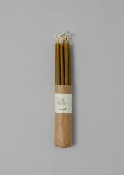 Candles & Holders-TOAST Skar Organics Slim Beeswax Dinner Candle Set GreenTea
