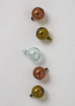 Glass|Christmas Decorations-TOAST Small Hand Blown Glass Bauble Set Multi
