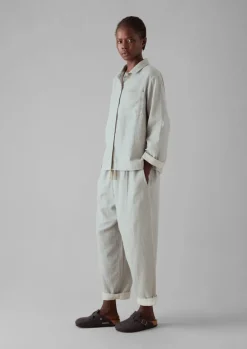 Nightwear-TOAST Soft Double Faced Cotton Pyjamas GreyMelange/SoftClay