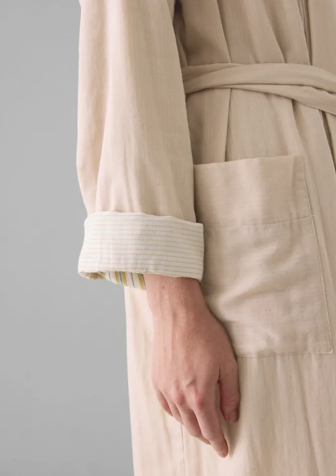 Gowns|Nightwear-TOAST Soft Double Faced Cotton Gown SoftHeather/Celery