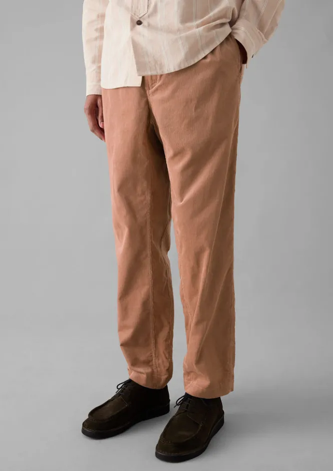 Cord|Trousers-TOAST Soft Organic Cord Drawstring Trousers RoseQuartz